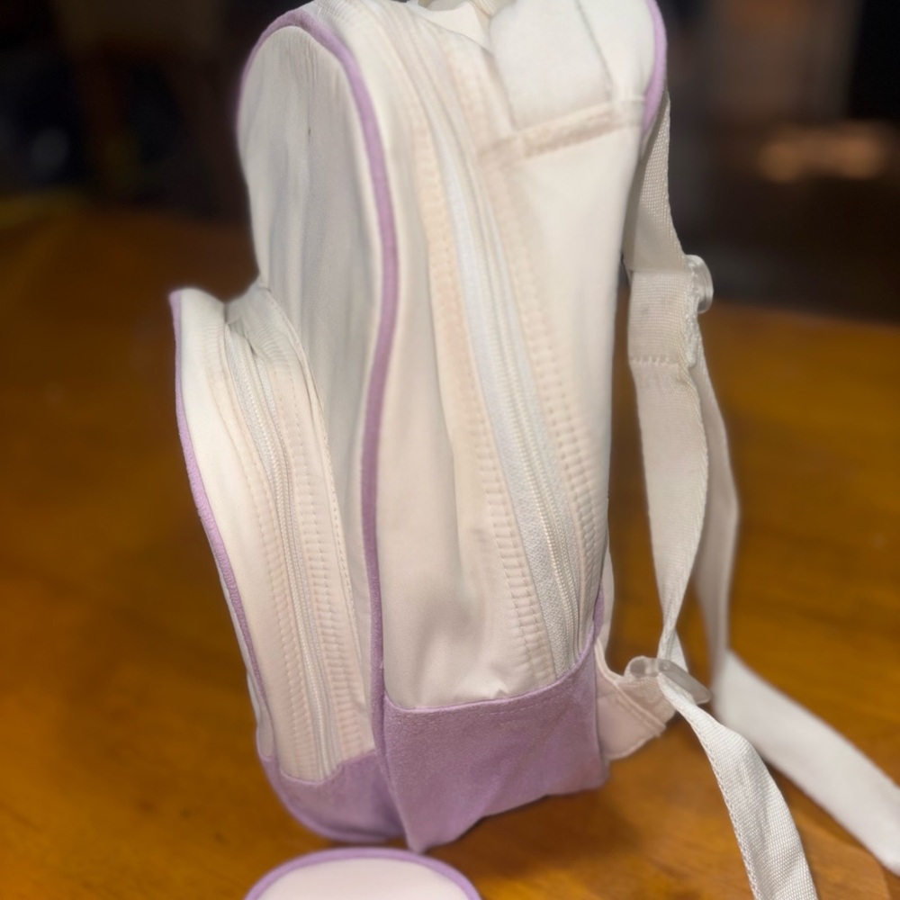 Nike Brasilia JDI Kids' Mini Backpack in a Platinum Violet Plum Dust colorway - Picture 7 of 16